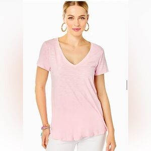 Lilly Pulitzer NWT Etta v neck t shirt